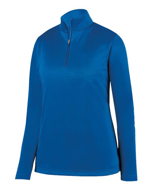Augusta Sportswear Women's Wicking Fleece Quarter-Zip Pullover (Part 1 of 2) - Royal