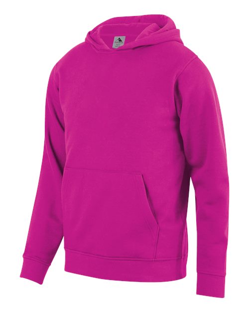 Augusta Sportswear Youth 60/40 Fleece Hooded Sweatshirt - Power Pink