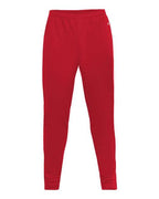 Badger Men's Unbrushed Polyester Trainer Pants - Red