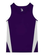 Alleson Athletic Youth Stride Singlet - Purple/ White
