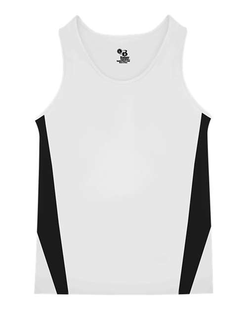Alleson Athletic Youth Stride Singlet - White/ Black