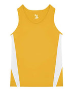 Alleson Athletic Youth Stride Singlet - Gold/ White