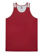 Alleson Athletic Youth Ventback Singlet - Red/ White