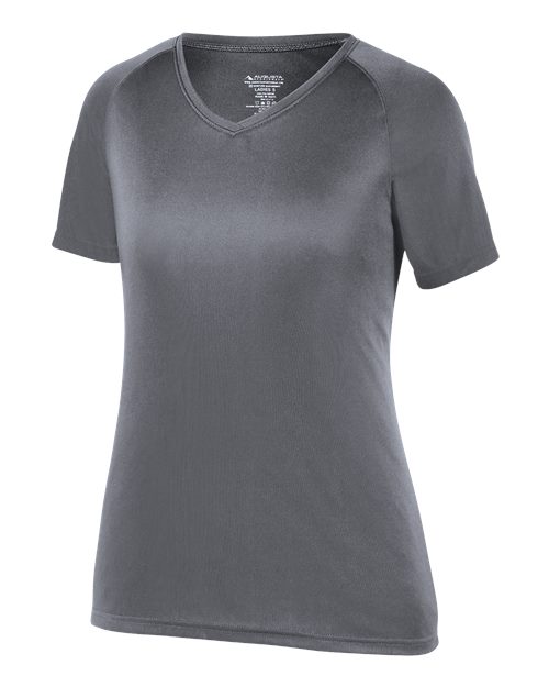 Augusta Sportswear Women's Attain Wicking V-Neck T-Shirt (Part 1 of 2) - Graphite