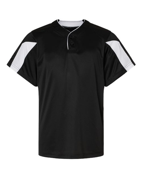 Alleson Athletic Youth Striker Placket - Black/ White