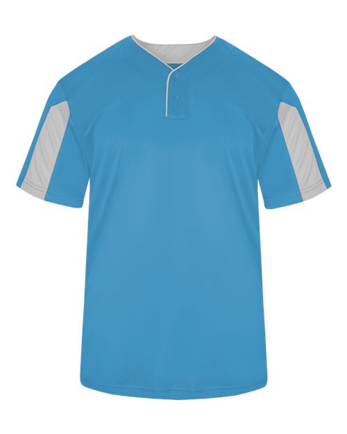 Alleson Athletic Youth Striker Placket - Columbia Blue/ White