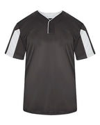 Alleson Athletic Youth Striker Placket - Graphite/ White