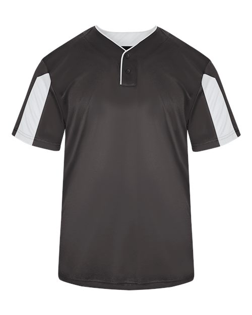 Alleson Athletic Youth Striker Placket - Graphite/ White
