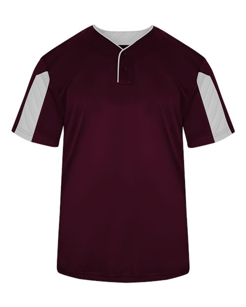 Alleson Athletic Youth Striker Placket - Maroon/ White