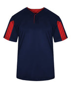 Alleson Athletic Youth Striker Placket - Navy/ Red
