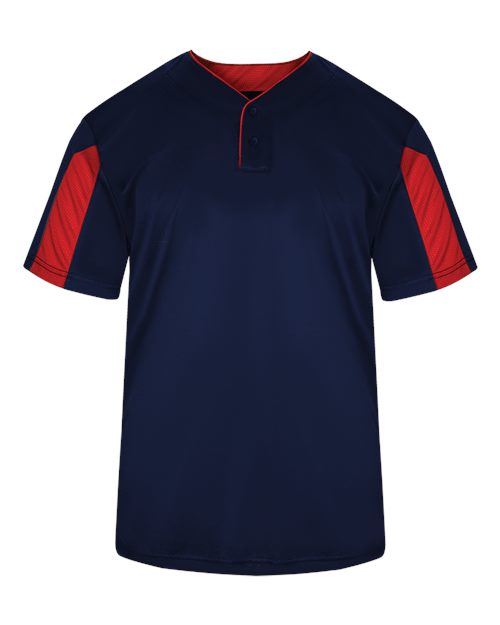 Alleson Athletic Youth Striker Placket - Navy/ Red