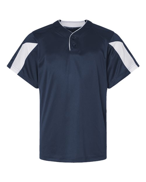 Alleson Athletic Youth Striker Placket - Navy/ White
