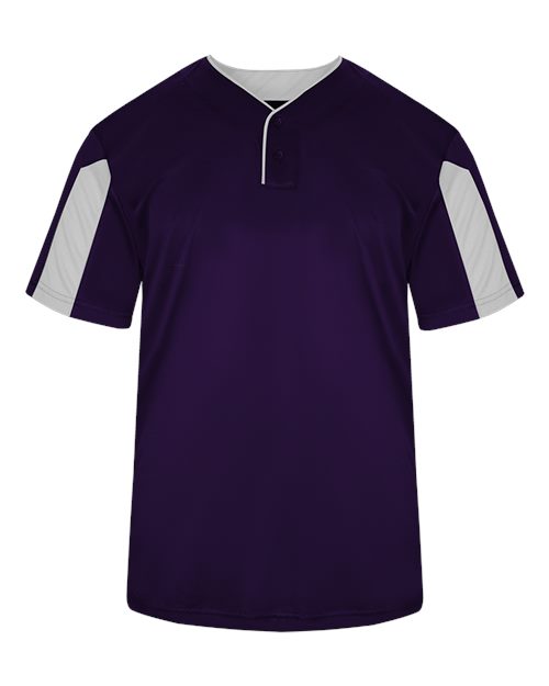 Alleson Athletic Youth Striker Placket - Purple/ White
