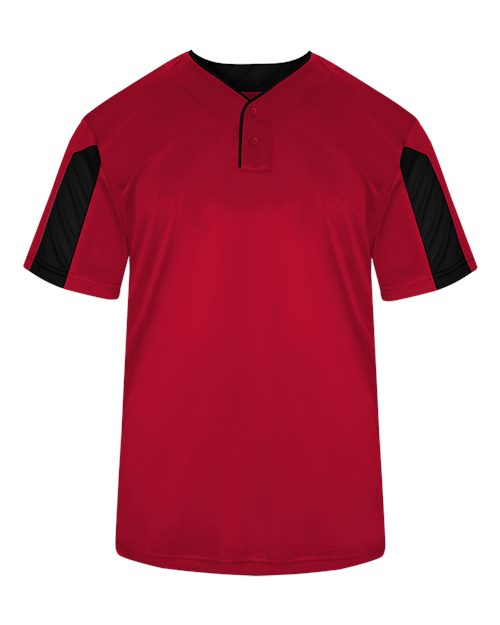 Alleson Athletic Youth Striker Placket - Red/ Black