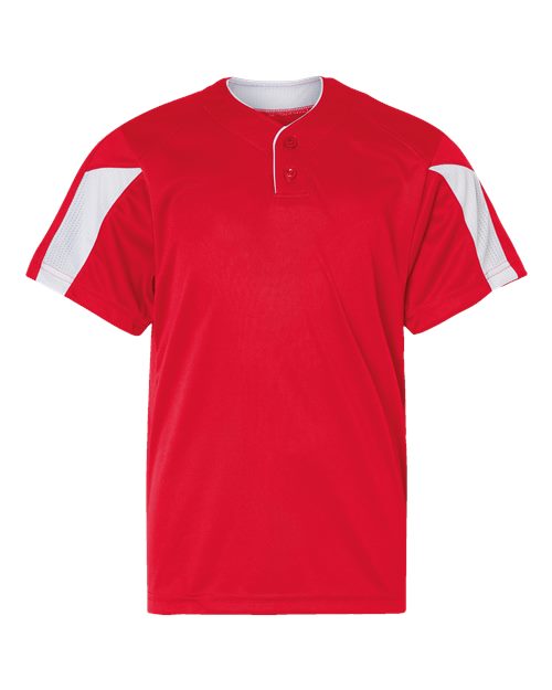 Alleson Athletic Youth Striker Placket - Red/ White