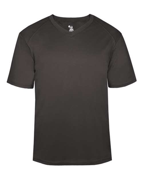 Badger Men's B-Core V-Neck T-Shirt - Graphite