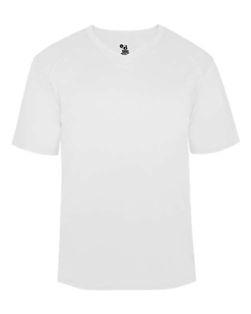Badger Men's B-Core V-Neck T-Shirt - White