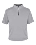 Badger Men's B-Core Short Sleeve Quarter-Zip (Part 2 of 2) - Silver/ Graphite