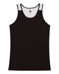 Alleson Athletic Women's Ventback Singlet - Black/ White