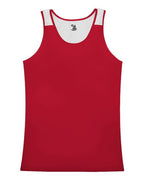Alleson Athletic Women's Ventback Singlet - Red/ White
