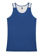 Alleson Athletic Women's Ventback Singlet - Royal/ White