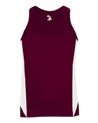 Alleson Athletic Women's Stride Singlet - Maroon/ White