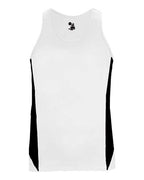 Alleson Athletic Women's Stride Singlet - White/ Black