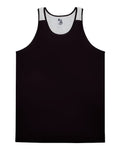 Alleson Athletic Men's Ventback Singlet Tank Top - Black/ White