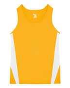 Alleson Athletic Men's Stride Singlet - Gold/ White