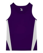 Alleson Athletic Men's Stride Singlet - Purple/ White