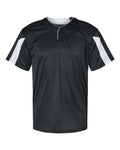 Alleson Athletic Men's Striker Placket (Part 1 of 2) - Black/ White