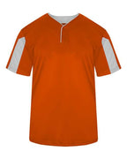 Alleson Athletic Men's Striker Placket (Part 1 of 2) - Burnt Orange/ White