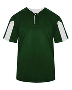Alleson Athletic Men's Striker Placket (Part 1 of 2) - Forest/ White
