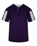 Alleson Athletic Men's Striker Placket (Part 1 of 2) - Purple/ White
