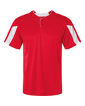 Alleson Athletic Men's Striker Placket (Part 2 of 2) - Red/ White