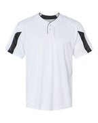 Alleson Athletic Men's Striker Placket (Part 2 of 2) - White/ Black