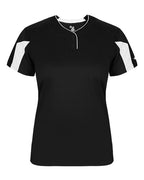 Alleson Athletic Women's Striker Placket - Black/ White