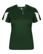 Alleson Athletic Women's Striker Placket - Forest/ White
