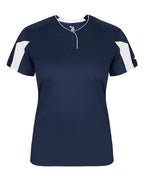 Alleson Athletic Women's Striker Placket - Navy/ White