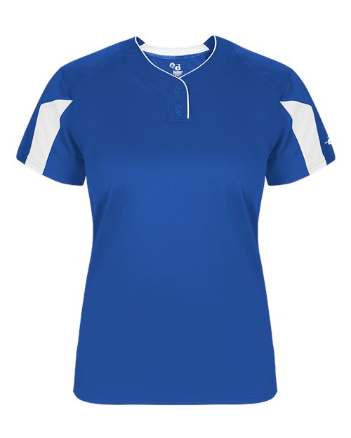 Alleson Athletic Women's Striker Placket - Royal/ White