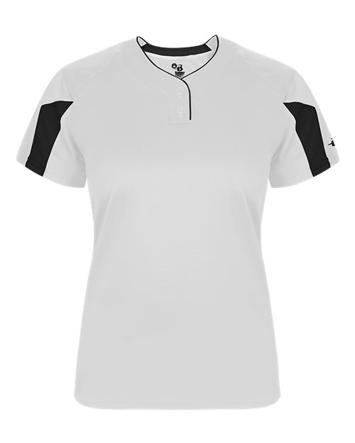 Alleson Athletic Women's Striker Placket - White/ Black