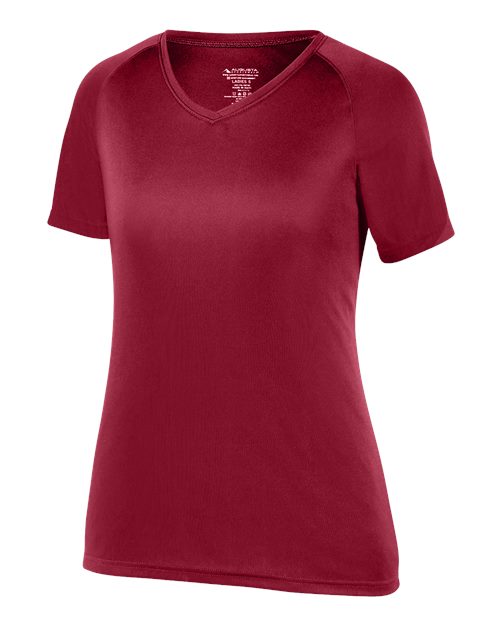 Augusta Sportswear Women's Attain Wicking V-Neck T-Shirt (Part 1 of 2) - Cardinal