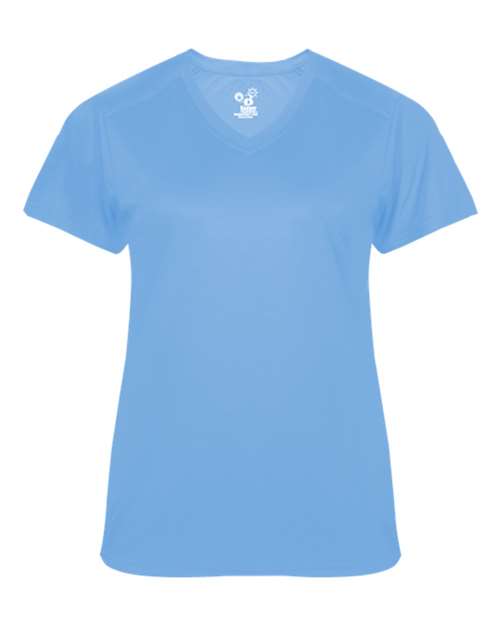 Badger Women's  Ultimate SoftLock™ V-Neck T-Shirt - Columbia Blue