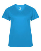 Badger Women's  Ultimate SoftLock™ V-Neck T-Shirt - Electric Blue