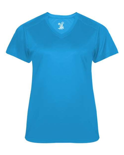Badger Women's  Ultimate SoftLock™ V-Neck T-Shirt - Electric Blue