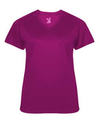 Badger Women's  Ultimate SoftLock™ V-Neck T-Shirt - Hot Pink