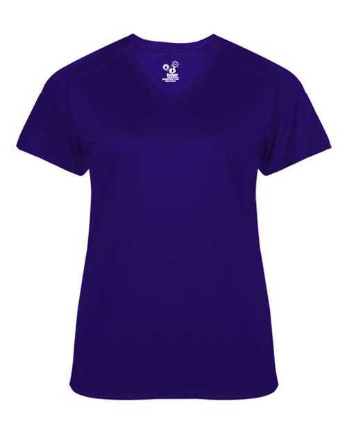 Badger Women's  Ultimate SoftLock™ V-Neck T-Shirt - Purple