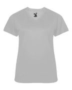 Badger Women's  Ultimate SoftLock™ V-Neck T-Shirt - Silver