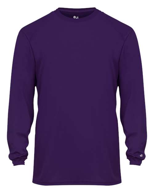 Badger Youth B-Core Long Sleeve T-Shirt - Purple