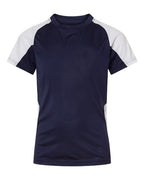 Augusta Sportswear Youth Cutter Jersey (Part 1 of 2) - Navy/ White